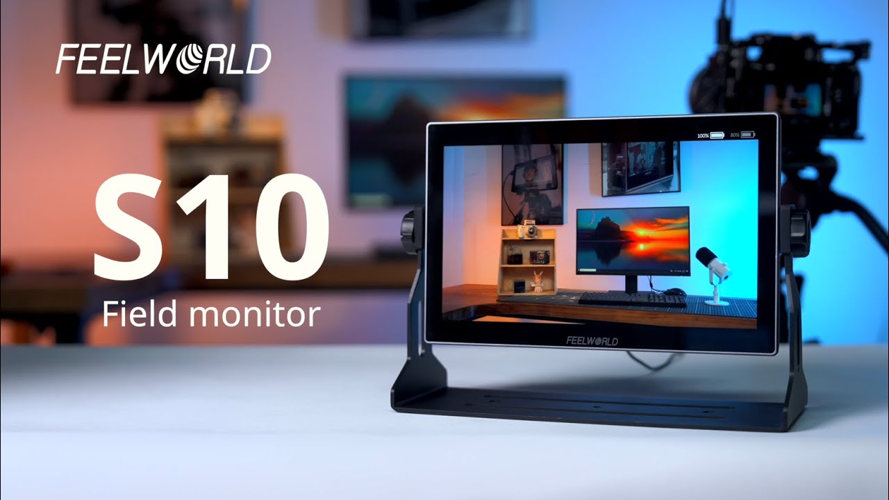 FEELWORLD S10 10.1 Inch 12G SDI Field Monitor, Professional Quality For Cinema Camera, Filmmaking