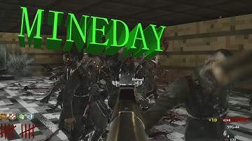 COD WAW : Custom Zombies "Mineday" its a Minecraft MAP !