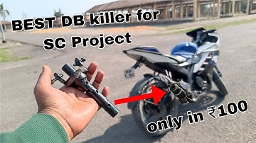First on Youtube! DB KILLER for SC PROJECT 🔥 | Handmade DB killer at just ₹100 | R15 V2 SC PROJECT