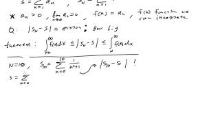 Estimation of Series Using Error Analysis: Examples.