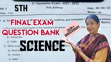 5th Std, FINAL EXAM QUESTION BANK OF SCIENCE 👍 SUBSCRIBE 🔔 TO GET NOTIFICATION OF MY LIVE STREAM ⏩👍