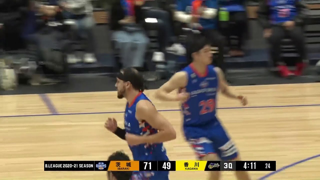 茨城ロボッツ ハイライト 21 1 3 茨城ロボッツ Vs 香川ファイブアローズ Bリーグ Youtube