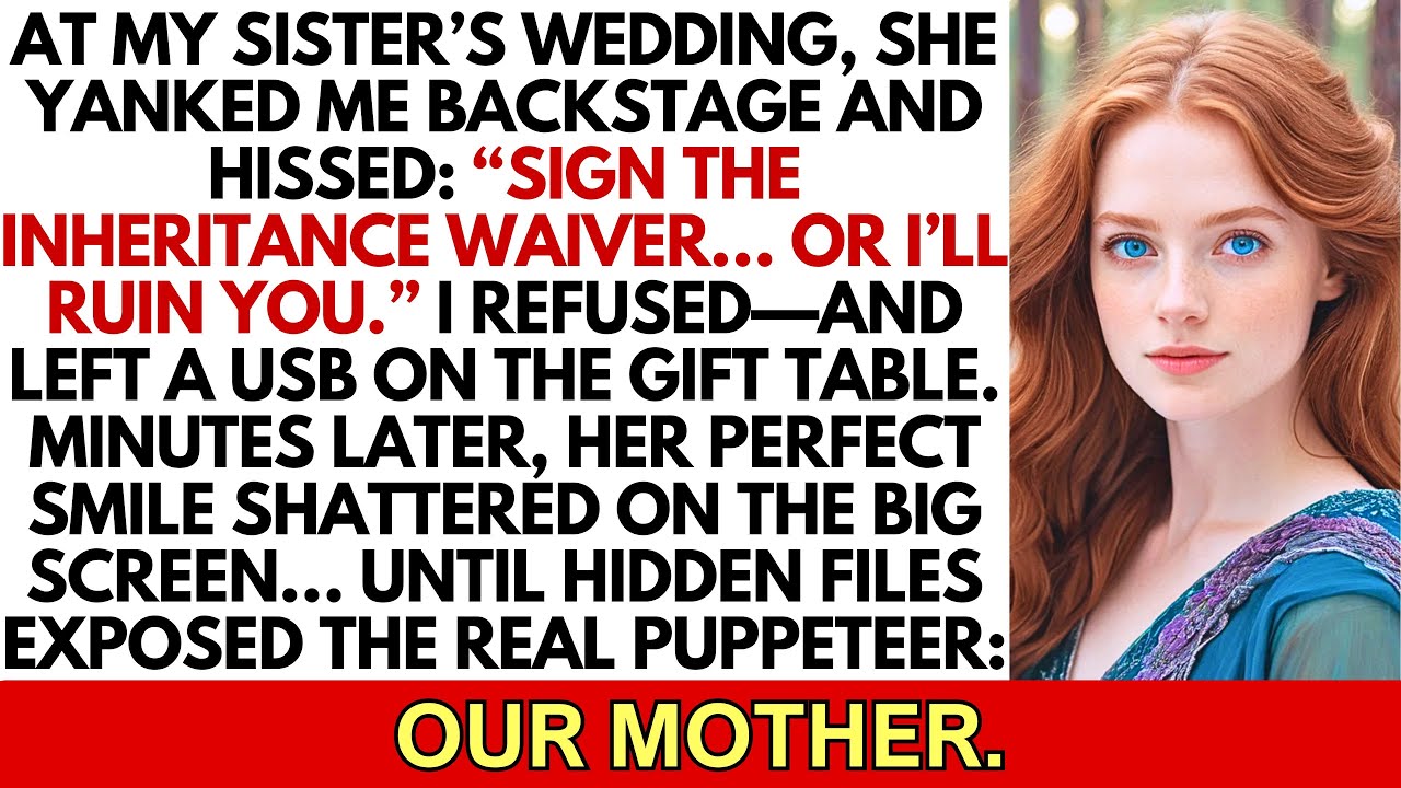 Моя сестра угрожала мне, требуя подписать отказ от наследства, поэтому я разоблачила её на её сва...