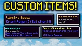 CUSTOM ITEMS in Skywars.. (Hypixel UPDATE!)
