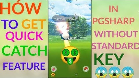 how to get quick catch feature without standard key in Pgsharp | No hack| Pokemon Go| DynamMystic