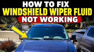 Windshield wiper fluid not spraying. Diagnosis and fix. Ford F150.