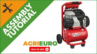 Fini PIONEER 244 Electric Portable Air Compressor - 1.5 HP electric motor - Assembly tutorial