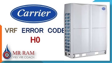 CARRIER VRF ERROR CODE H0 (ENGLISH)