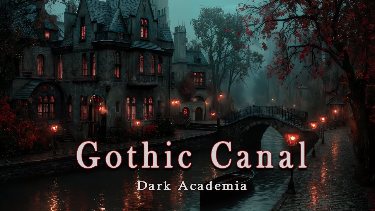 Eerie Gothic Street & Victorian Ambience | Relaxing Piano & Violin | Dark Academia Music for Reading