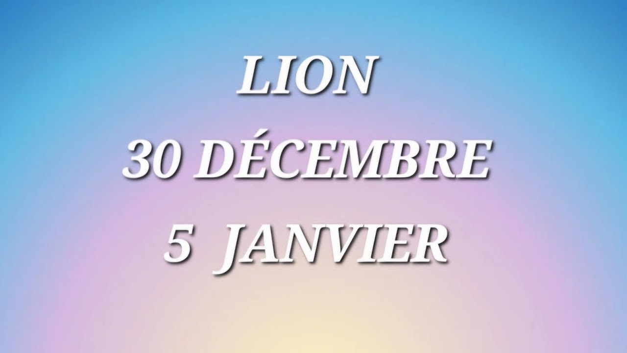 LION 30 DÉCEMBRE AU 5 JANVIER. "FIXER DES LIMITES :UN ACTE D'AMOUR