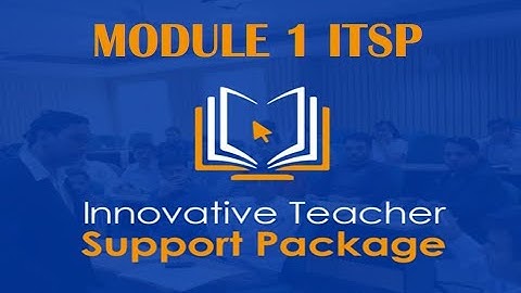 ITSP Training | Module 1 | QAED Trainings | Teachers Training |