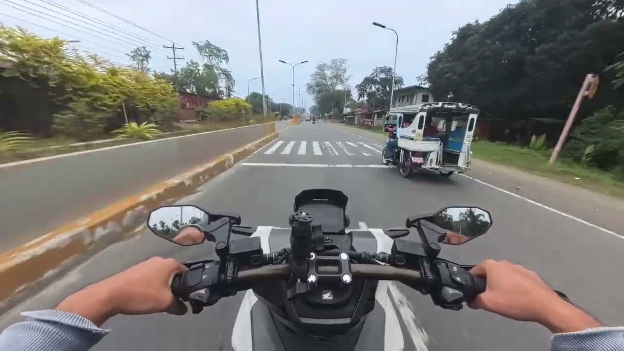 Driving my motorcycle home