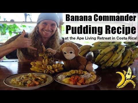 Banana Commander Pudding at the Ape Living retreat in Costa Rica