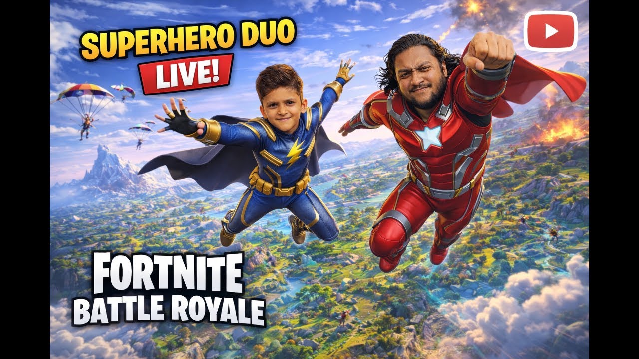 Dad & Son Go HARD 💪🔥 | Fortnite LIVE | Serious Gameplay Begins