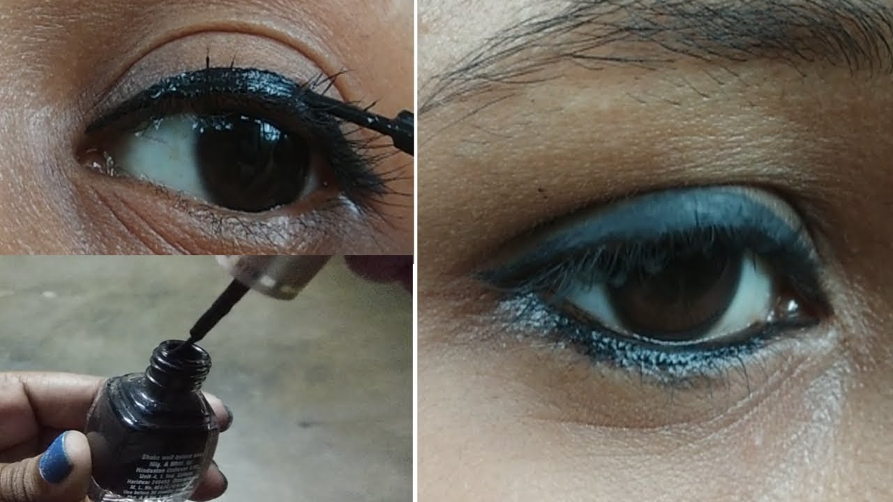 Liquid eyeliner tutorial for beginners Liquid eyeliner kaise lagaye