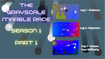 The Grayscale Marble Race Season 1 Part 1 - Algodoo Marble Race