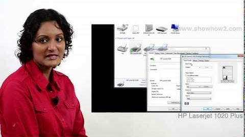 HP LaserJet 1020 Plus - Printing A Test Page on Windows 7