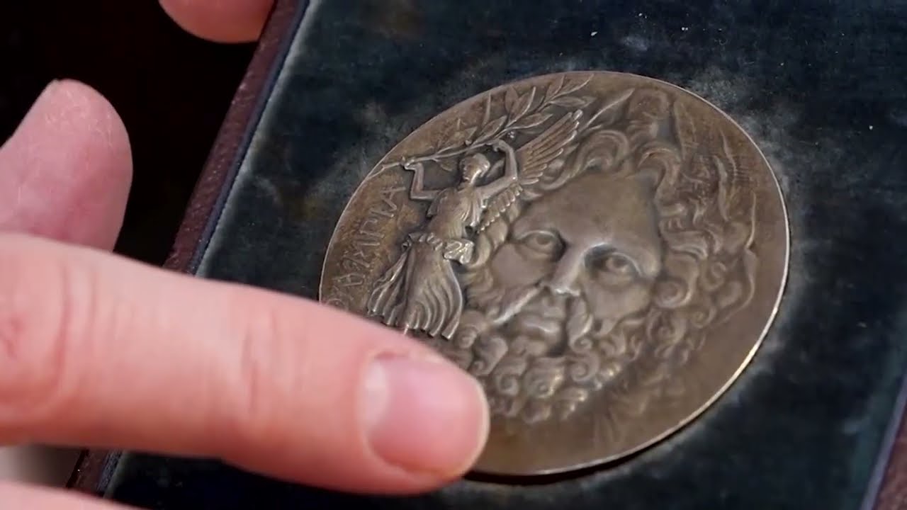 Medal from first modern Olympics in 1896 to be auctioned - YouTube