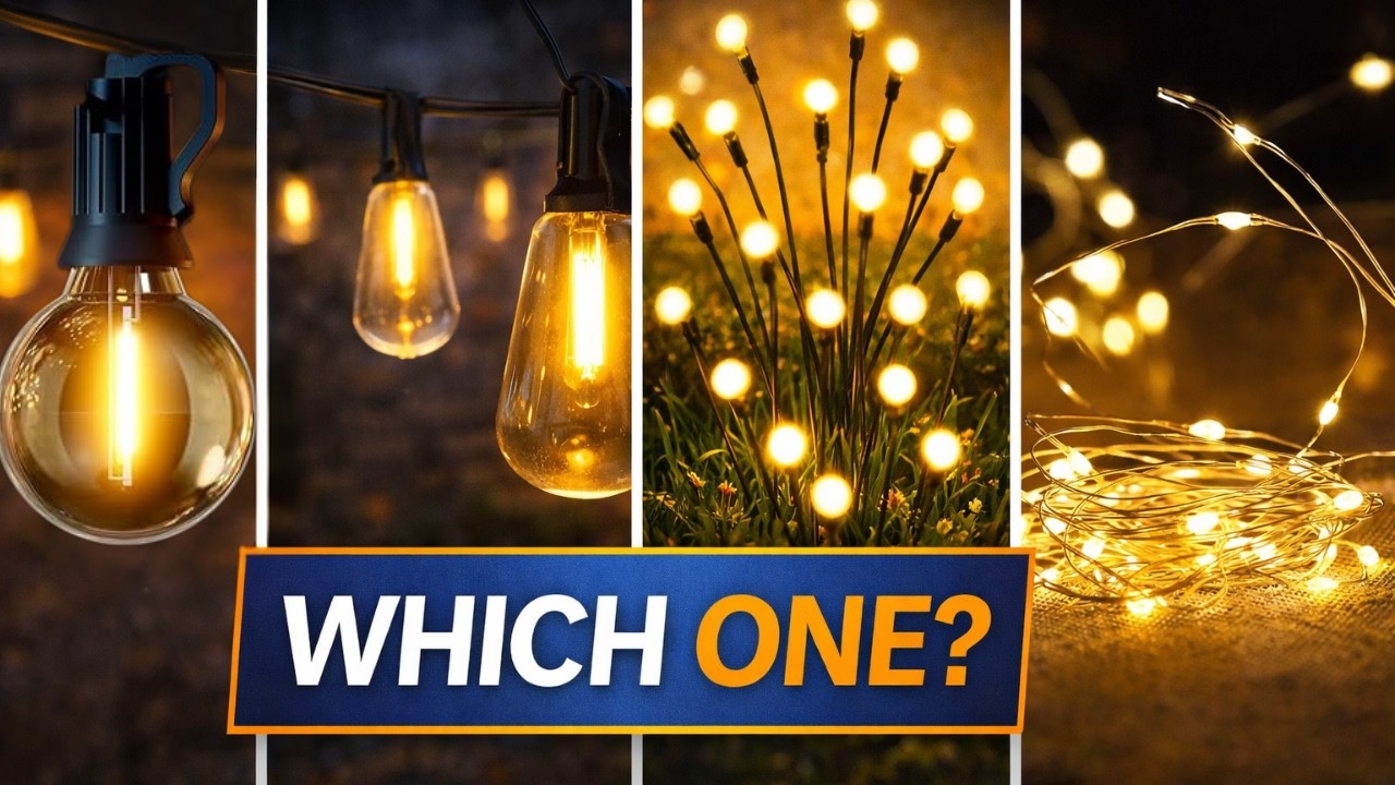 I Tested The 4 Most Popular Outdoor String Lights On Amazon!