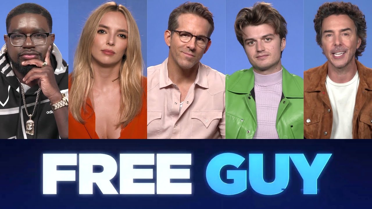 FREE GUY Generic Interviews with Cast and Director (Ryan Reynolds, Jodie Comer) mild Spoilers