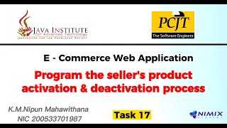 Program the seller’s product activation and deactivation process | Task 17