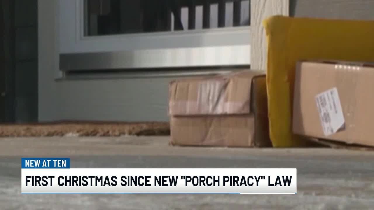 First Christmas since new porch piracy law