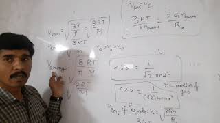 Mean free path of ideal gases,