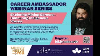 Webinar: Exploring Mining Careers – Honouring Indigenous Voices