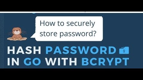 Password Hashing in Golang| Password Hashing Using bcrypt | Golang Tutorial
