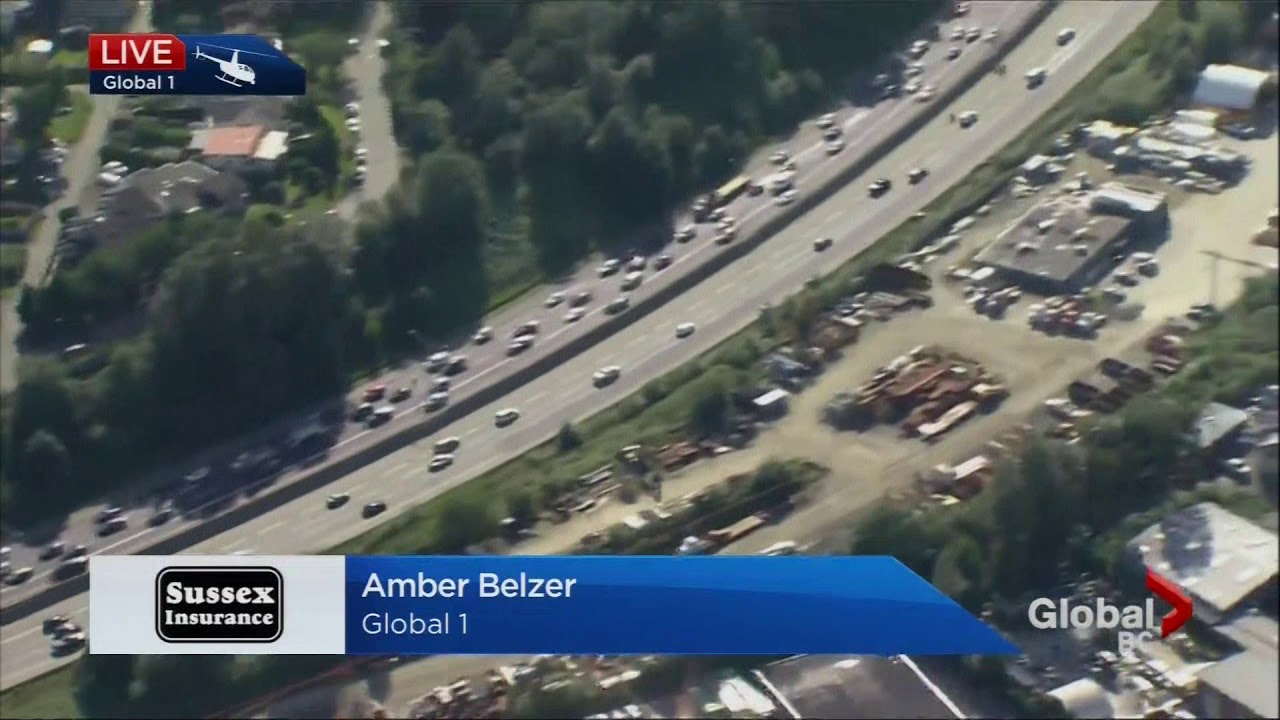 Hwy-1 crash at Sprott - Global BC