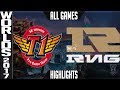 SKT vs RNG Highlights ALL GAMES - Worlds 2017 Semifinals SK Telecom T1 vs Royal Never Give Up Up