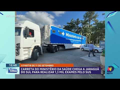 Ministry of Health mobile unit offers 1,300 SUS exams in Jaraguá