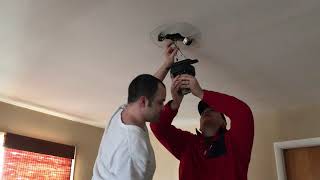 Installation review of Prominence 8002901 Led Globe Light Hugger/Low Profile Ceiling Fan, 42 inches