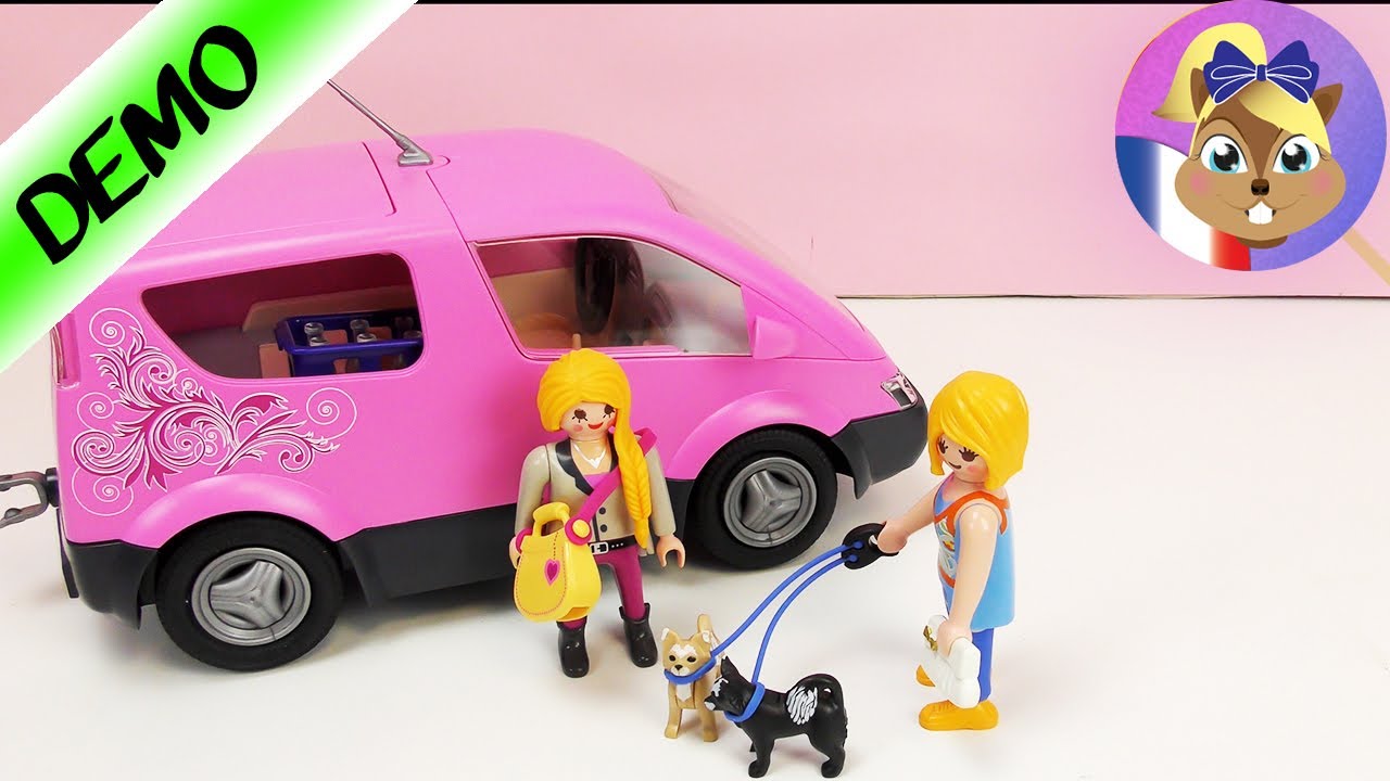 voiture playmobil rose