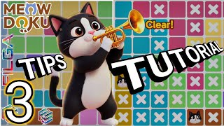 MEOWDOKU Game Tips Tutorial 1, How To Play - Brain Puzzle Gameplay - Filga