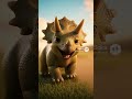 Baby Triceratops Learning to Walk | Cute Prehistoric Moment #Triceratops