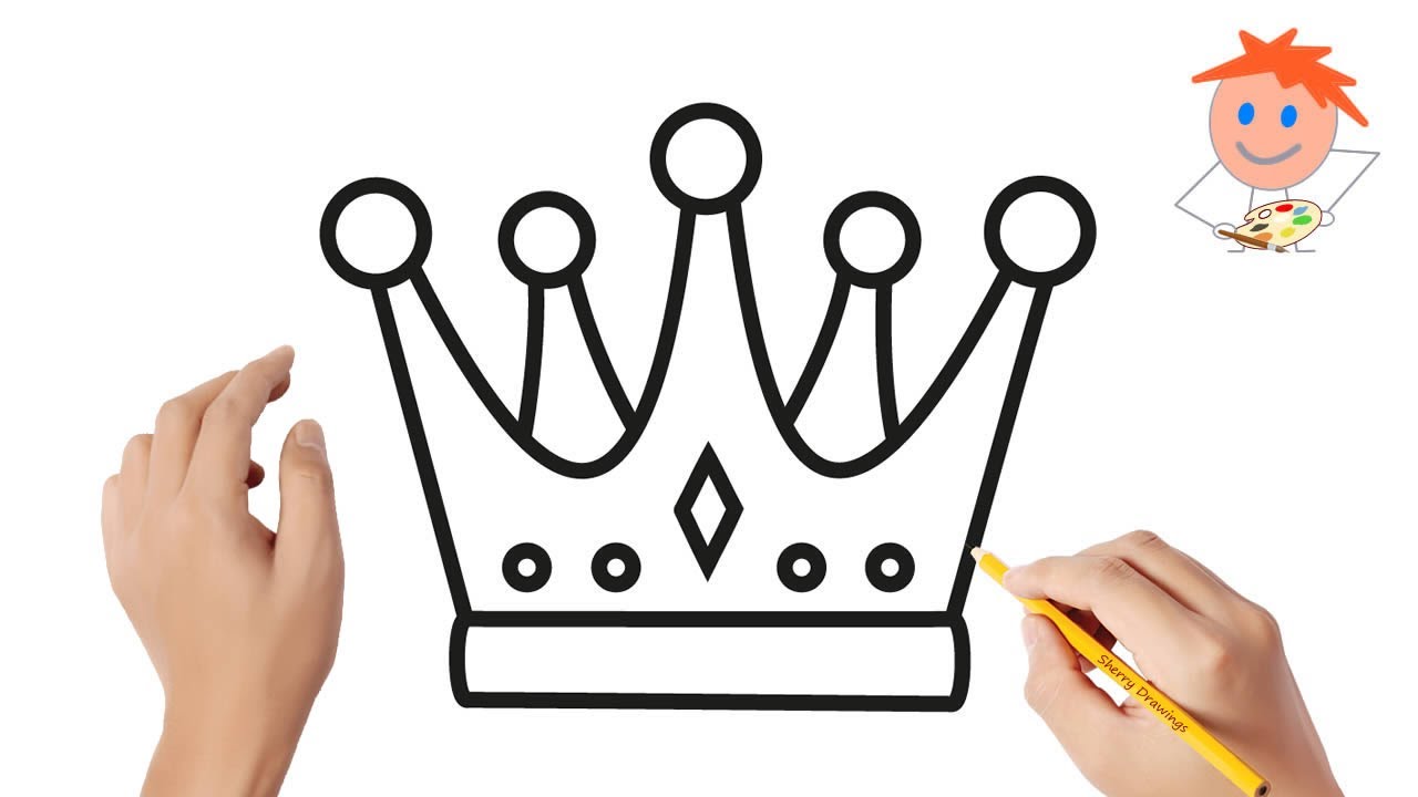 How to draw a crown | Easy drawings - YouTube