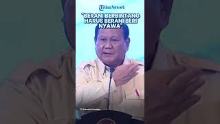 Prabowo SINDIR Jenderal TNI - Polri Harus Beri Nyawa saat Berani Pakai Bintang