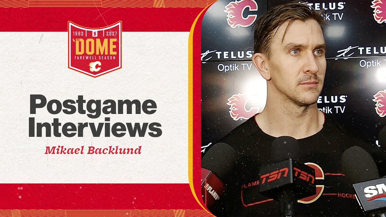 Post-Game - Mikael Backlund | Flames vs. Avalanche | 08.10.26