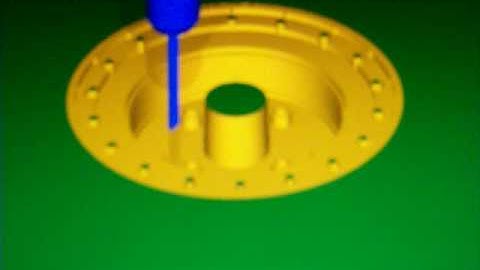 Pressure Die Casting Stationary Platen Motor Cycle Wheel Hub Rough Machining-Mastercam Machining