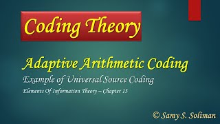 Source Coding (11 - Adaptive Arithmetic Coding)