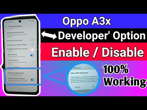 Oppo A3x Developer