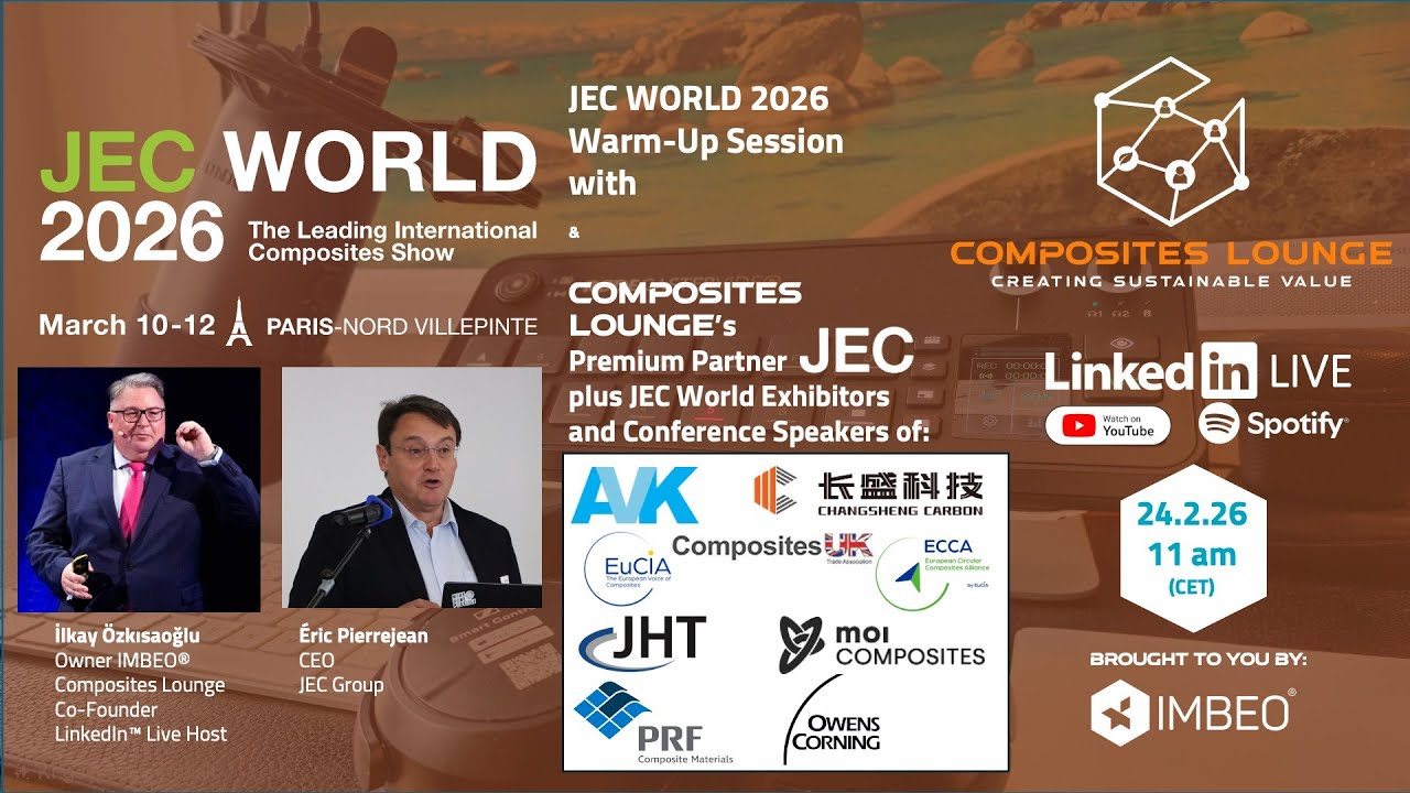 Composites Lounge's JEC World 2026 Warm-Up Session one of two
