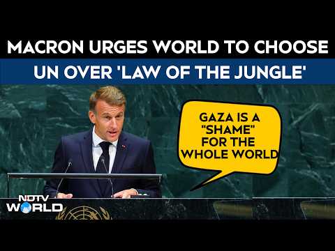 Emmanuel Macron | France’s Macron Blasts Gaza Diplomacy at UNGA, Calls It 'Spectacle of Shame'