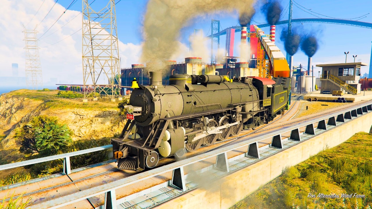 FRISCO-1526 Crossing Palmer-Taylor Power Station ⚡ & Heading to Liberty City | GTA 5 (4K)