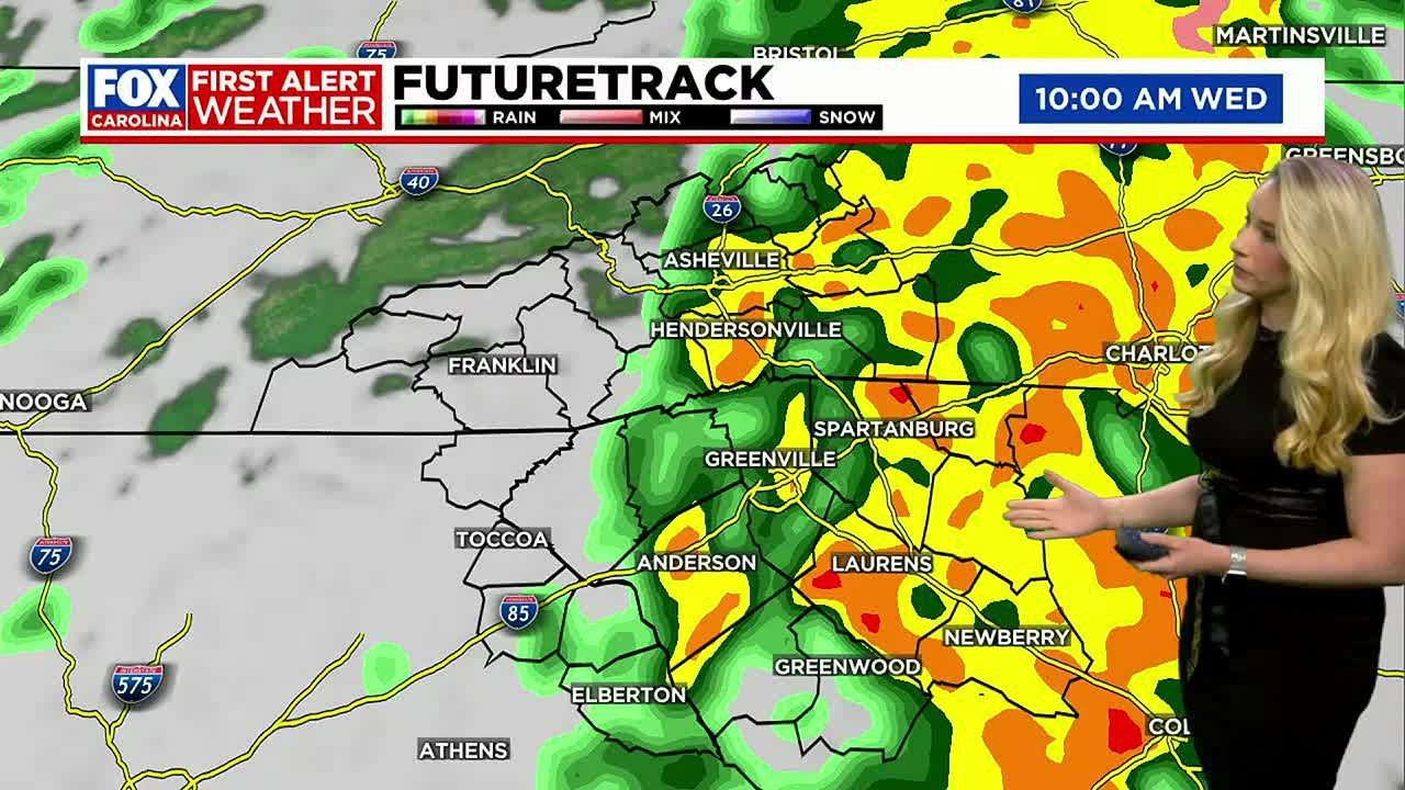 Widespread, heavy rain prompts First Alert Weather Day Wednesday - YouTube