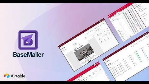 BaseMailer | Design & Send Emails Using  Drag and Drop Template Builder in Airtable