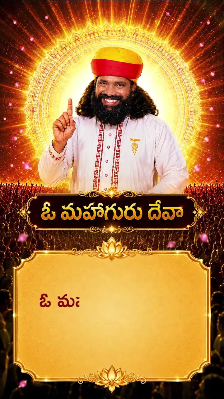 నీ కృపలో జీవనార్థం… నీ భక్తిలో జన్మ పరమార్థం 🙏 | ప్రేమమయ మహాగురుజీ | #Shorts