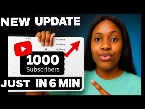 HOW I GAINED 1000 SUBSCRIBERS IN LESS THAN 6 MINUTES (New Update) #seo ...