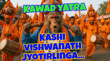 Ai kawad yatra (part 1) ai monkey vlog #kawadyatra #6am #ai #monkey #comedyshorts#vlog #monkeyvlog